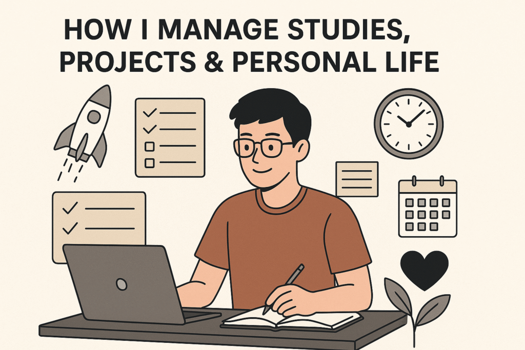 How I Manage Studies, Projects & Personal Life