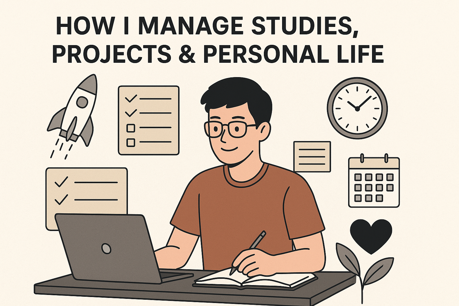 How I Manage Studies, Projects & Personal Life
